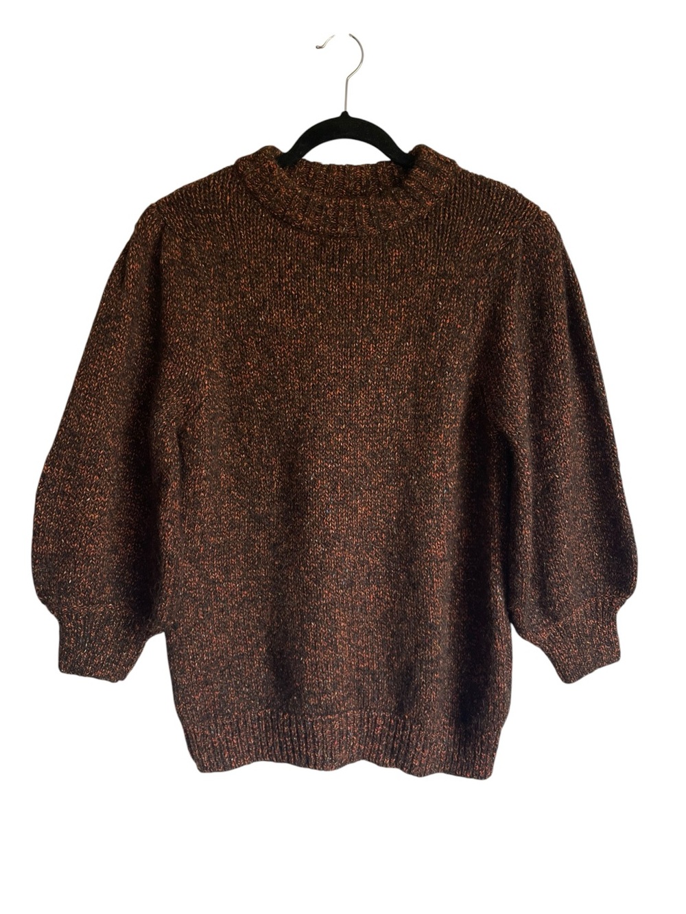 Anine Bing Rosalind Sweater Chunky Balloon Puffed Sleeves Alpaca Blend - Picture 6 of 15